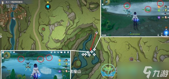 《原神》月莲采集路线分享
