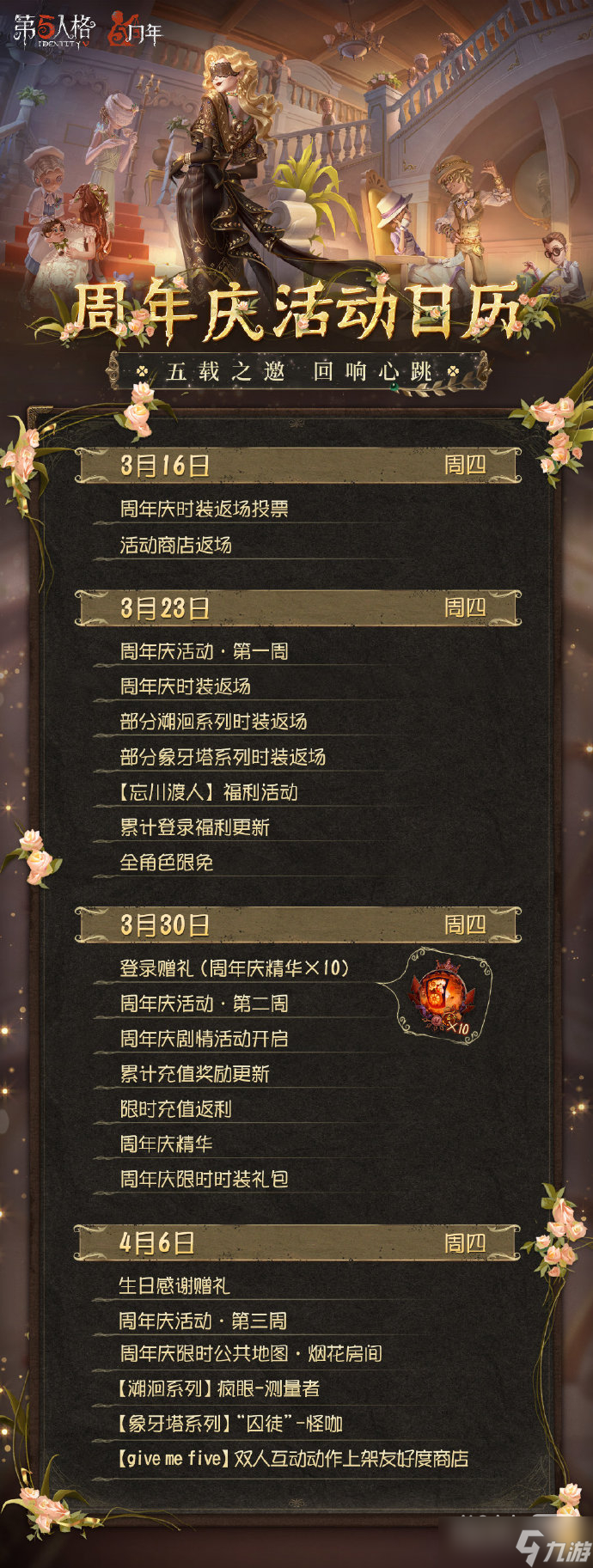《第五人格》五周年返场皮肤详情