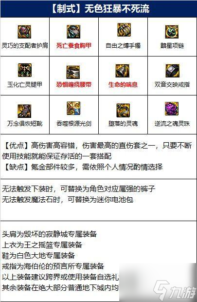 dnf白手110版本裝備怎么選-白手110級畢業(yè)裝備選擇