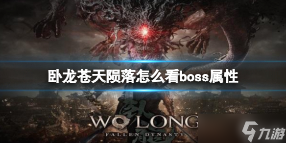 《<a id='link_pop' class='keyword-tag' href='https://www.9game.cn/wlctylb/'>卧龙苍天陨落</a>》怎么看boss属性 看boss属性的方法心得