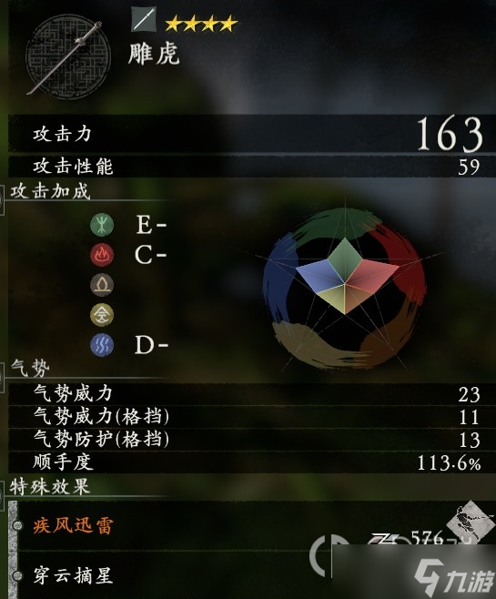 《卧龙苍天陨落》全武器补正数值一览