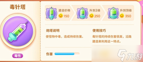 保卫萝卜4绿野奇缘毒针塔介绍