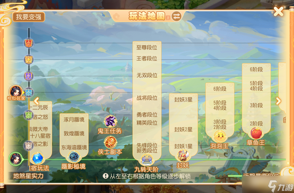 《<a id='link_pop' class='keyword-tag' href='https://www.9game.cn/menghuanxiyou/'>梦幻西游手游</a>》玩法地图一览