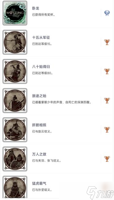 卧龙：苍天陨落全奖杯成就介绍