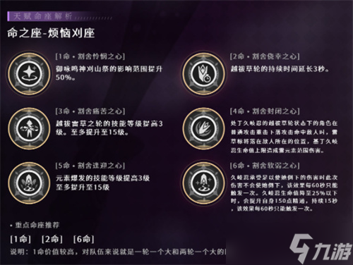原神久岐忍几命能玩？原神内容分享