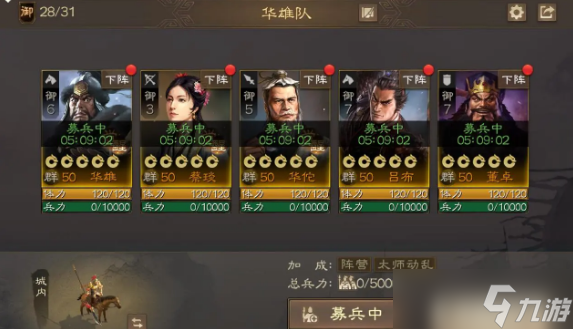 三国志战棋版群雄阵容搭配