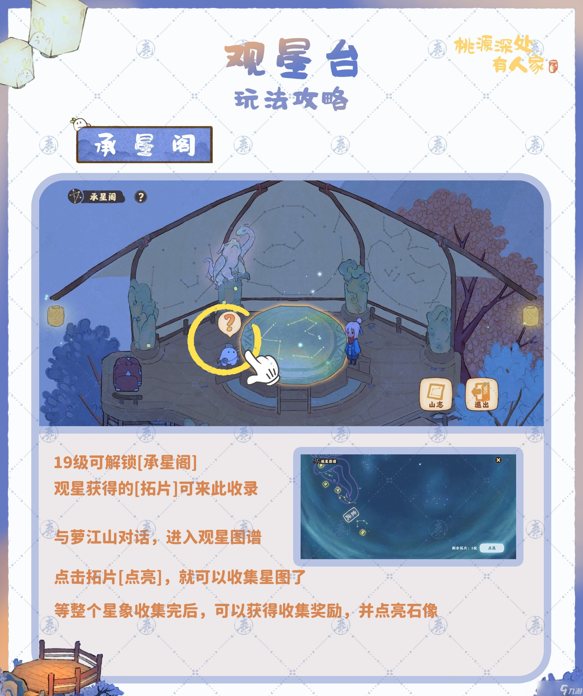 《桃源深处有人家》观星台玩法