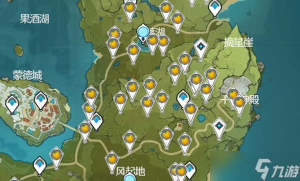 原神树莓分布图分享