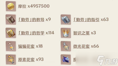 原神胡桃突破材料一览