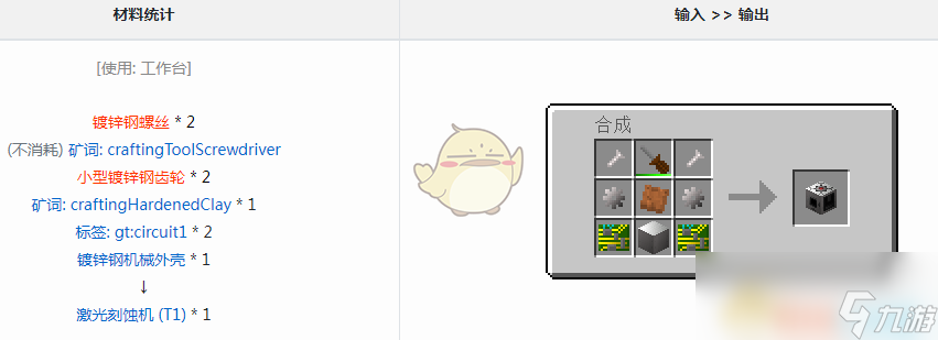 我的世界格雷科技6模组激光刻蚀机有什么用