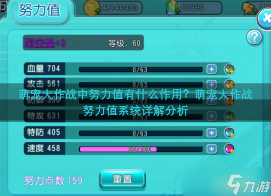 萌宠大作战中努力值有什么作用 萌宠大作战努力值系统详解分析