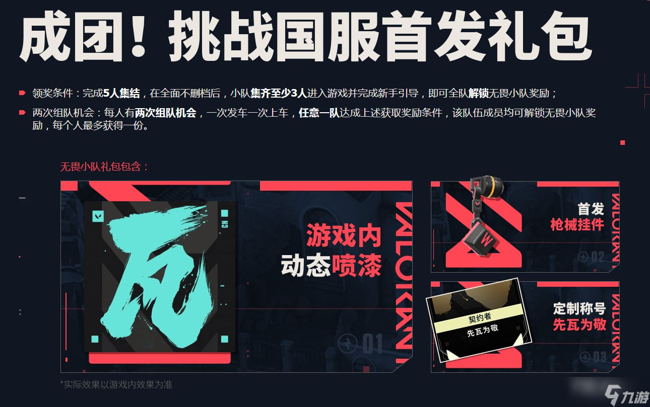 《无畏契约》国服首发礼包有什么