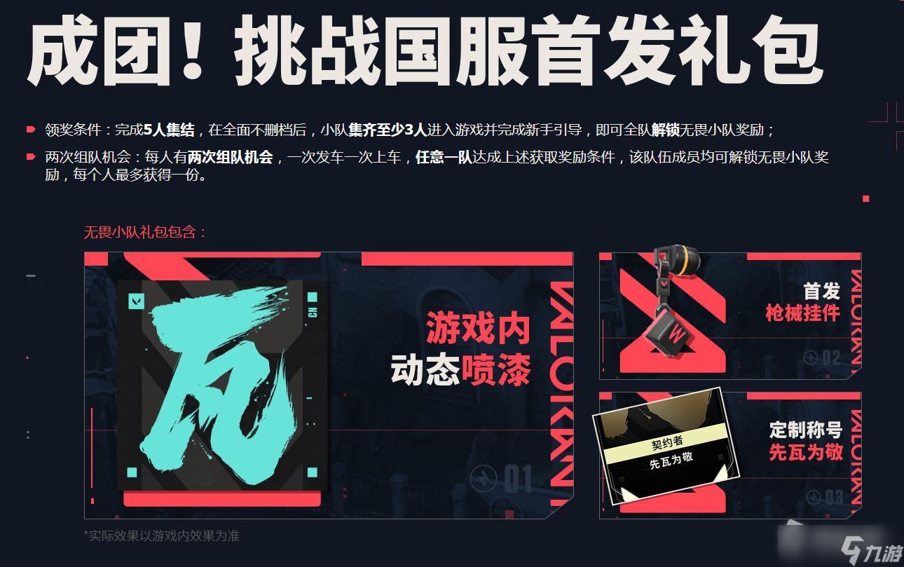 《无畏契约》国服首发礼包有什么