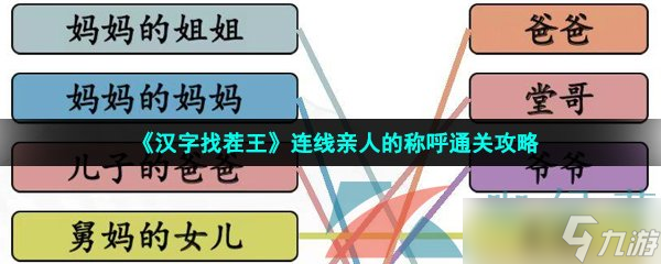 《汉字找茬王》连线亲人的称呼通关攻略