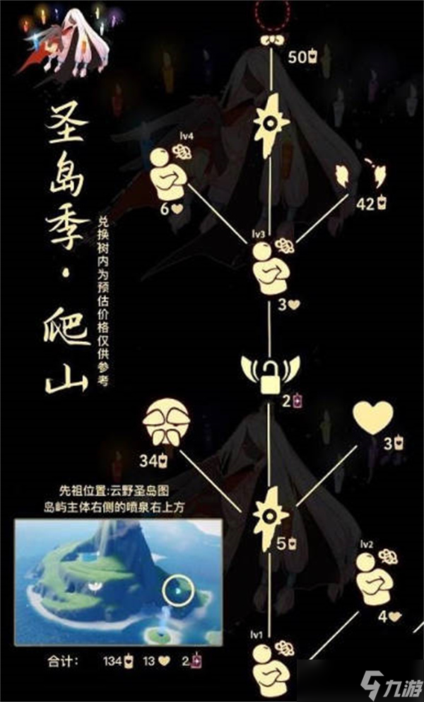 光遇固执登山先祖位置在哪