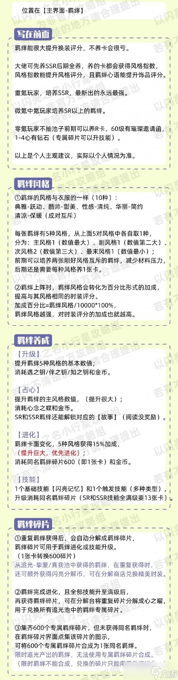 以闪亮之名羁绊怎么升级 以闪亮之名羁绊培养攻略