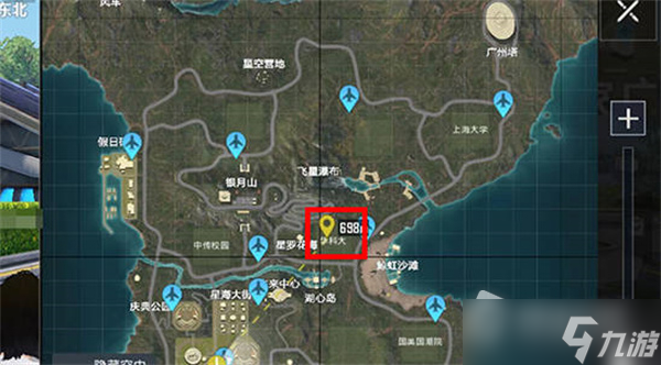《和平精英》绿洲世界华科眼镜湖位置介绍