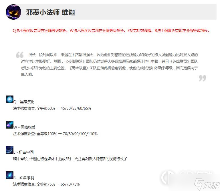 英雄联盟13.7版本正式服维迦削弱一览