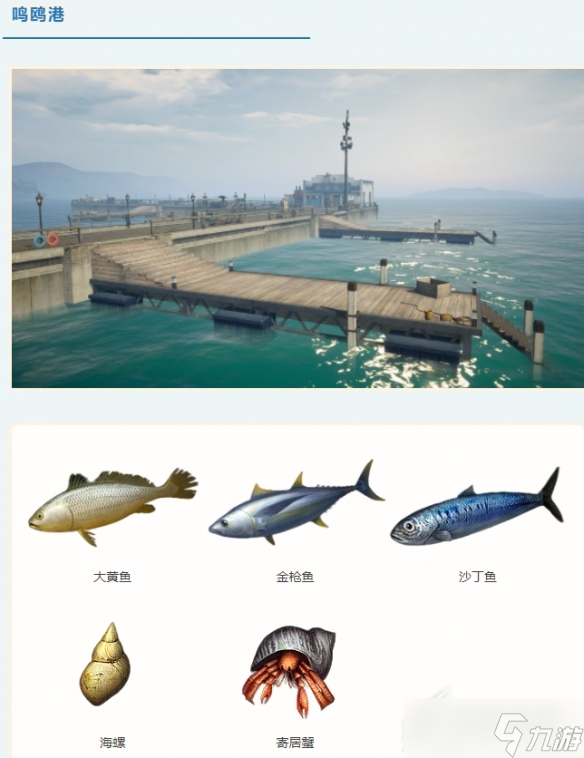 《明日之后》海域鱼种分布在哪