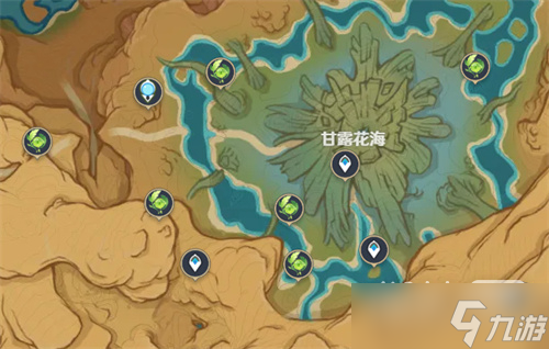《原神》荒石苍漠浮罗囿草神瞳位置大全一览