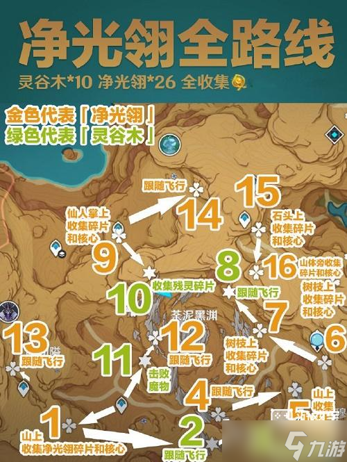 原神净光翎全收集路线攻略