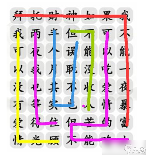 漢字找茬王拜托財(cái)神攻略