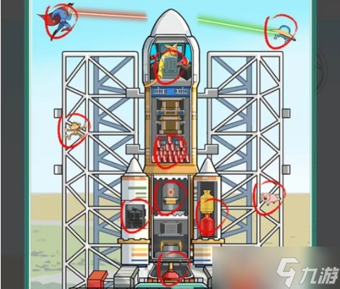 《疯狂梗传》火箭发射找出火箭的隐患通关方法