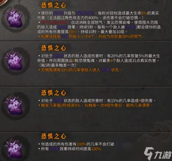 暖雪手游恐惧之心有什么用