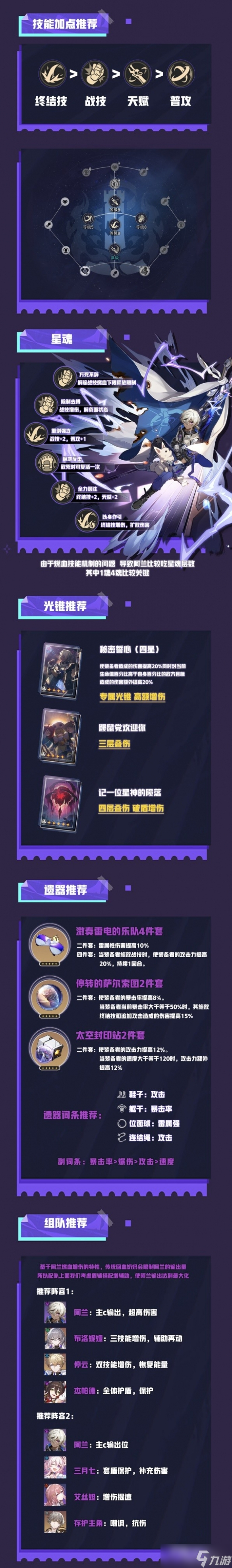 《崩坏星穹铁道》阿兰培养推荐