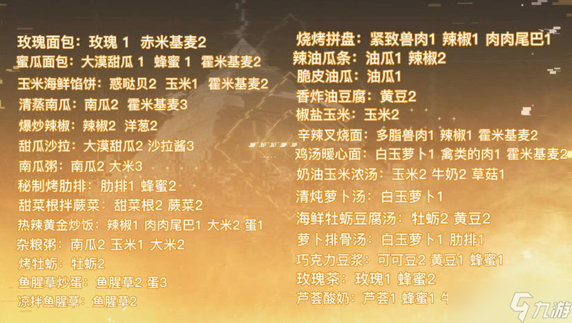 幻塔2.0新食谱大全 食材获取 干货满满 菜谱 ＃我在维拉大冒险＃