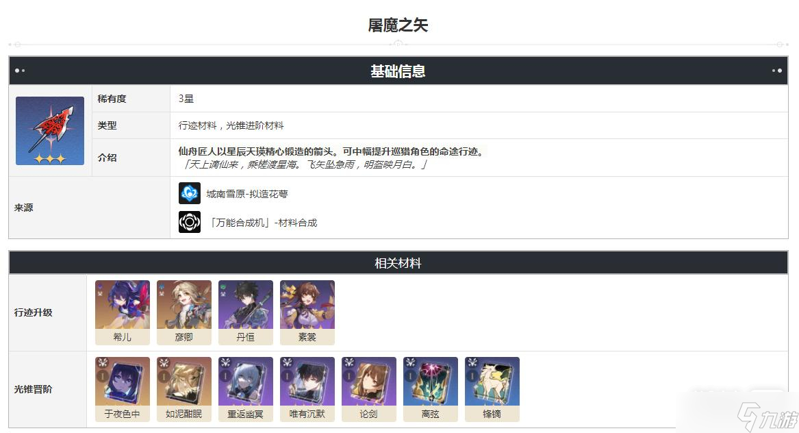 《崩坏：星穹铁道》屠魔之矢获得方法攻略