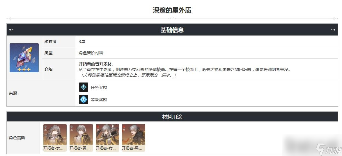 《崩坏：星穹铁道》深邃的星外质获得方法
