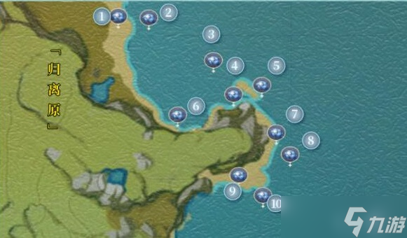 原神2.2星螺位置分布介绍