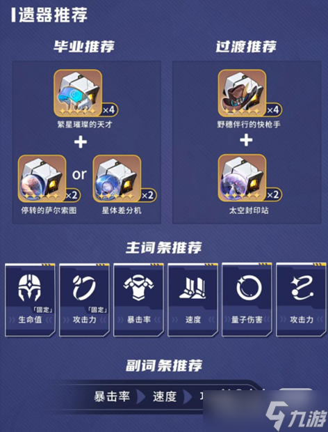 《崩坏：星穹铁道》希儿配队、毕业遗器推荐一览