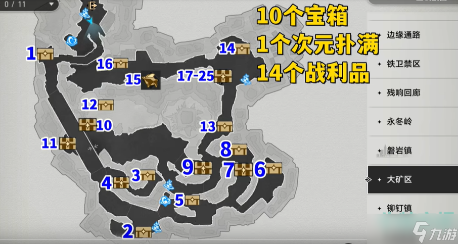 《崩壞星穹鐵道》大礦區(qū)寶箱全收集位置