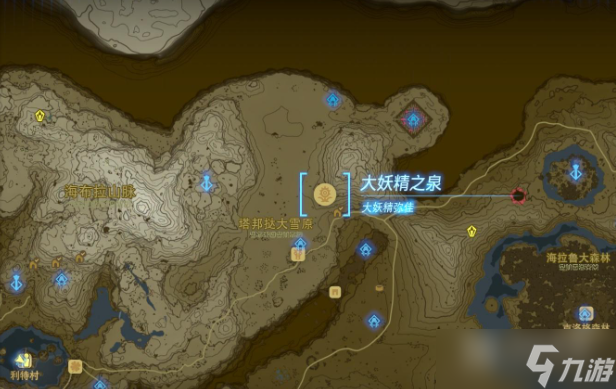 塞尔达传说王国之泪大妖精弥佳位置在哪里