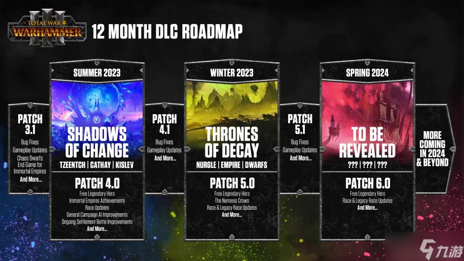 《全面战争 战锤3》2023年路线图 将发布三个大版本更新