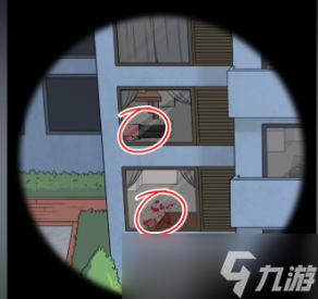 《文字脑洞》阳台找到对面所有诡异的地方通关攻略