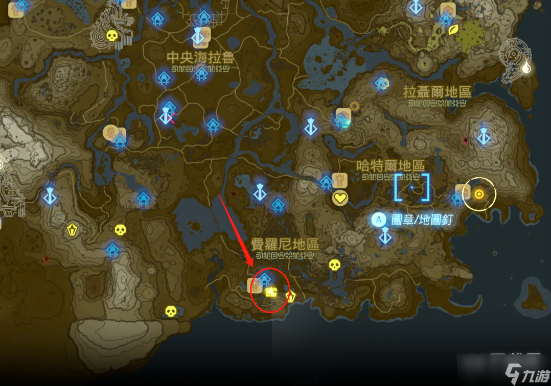 塞尔达传说王国之泪5连弓宝箱位置在哪里