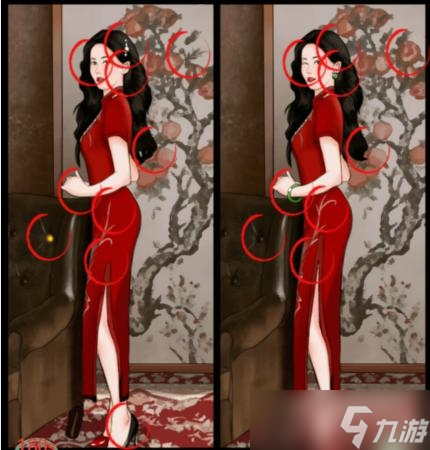 《疯狂梗传》美女找不同29找出10处不同通关方法