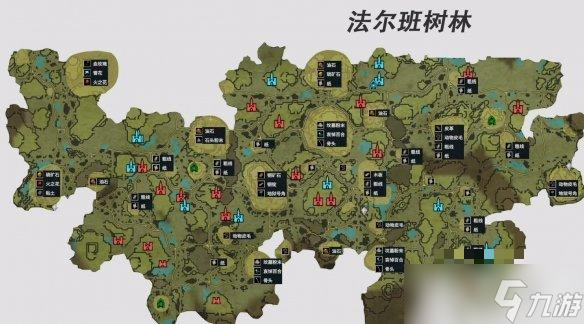 《夜族崛起》材料分布图分享