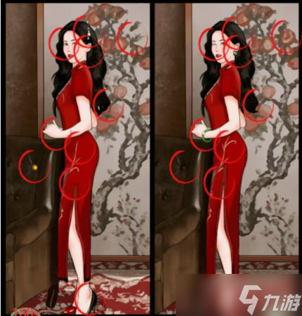 《疯狂梗传》美女找不同29找出10处不同通关攻略详解