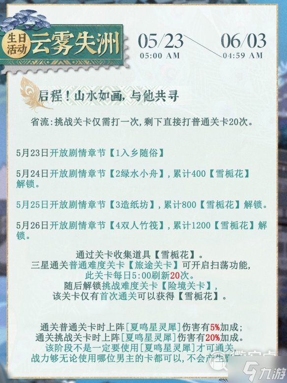 光与夜之恋夏鸣星生日活动怎么做