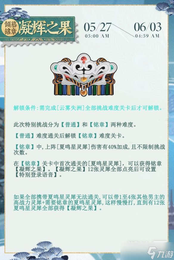 《光与夜之恋》夏鸣星生日活动攻略2023指南