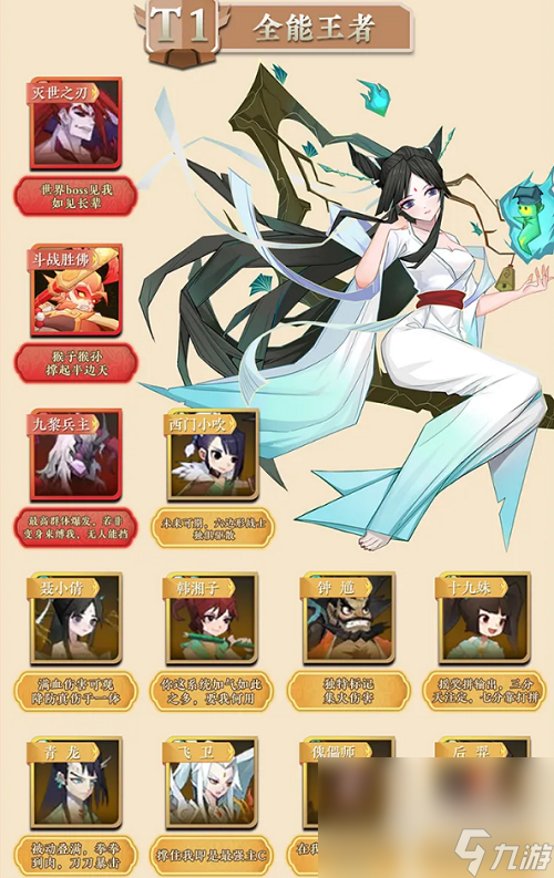 神仙道3角色排行榜大全2023详情