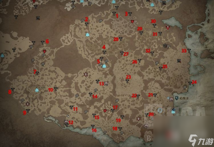 《暗黑破坏神4》莉莉丝祭坛全收集路线介绍