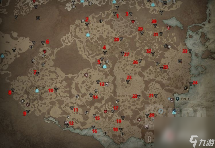 《暗黑破坏神4》莉莉丝祭坛全收集路线一览