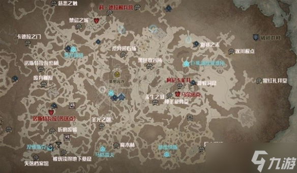 《暗黑破坏神4》2-5章地图各点位标注 传送门在哪？
