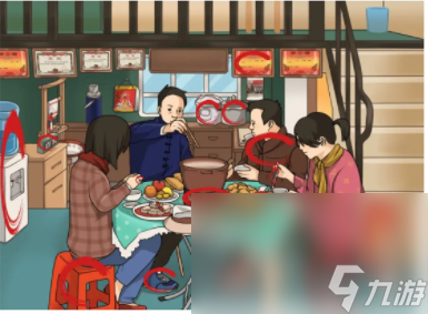 烧脑找茬京嗨饭搭子怎么通关