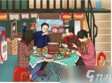 烧脑找茬京嗨饭搭子这关怎么玩